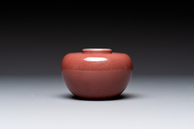 Five Chinese monochrome wares, Kangxi, Yongzheng and Qianlong mark, 19th C.