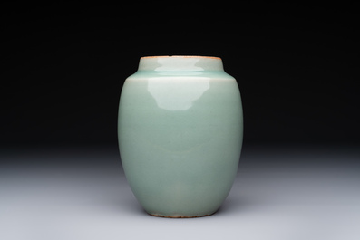 A Chinese Longquan celadon jar, Song
