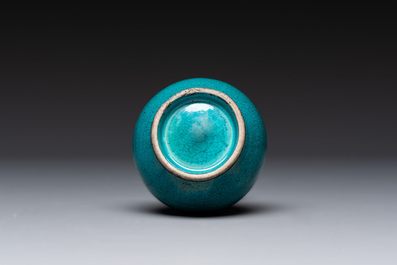 Five Chinese monochrome miniature vases, 19th C.