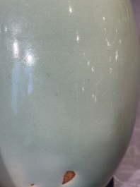 A Chinese Longquan celadon jar, Song