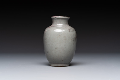 Five Chinese monochrome miniature vases, 19th C.