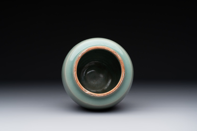 A Chinese Longquan celadon jar, Song