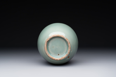 A Chinese Longquan celadon jar, Song