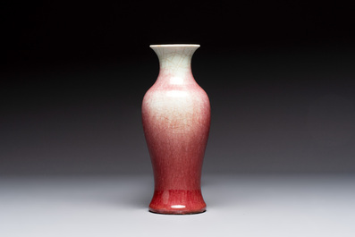 A Chinese langyao-type baluster vase, 19th C.