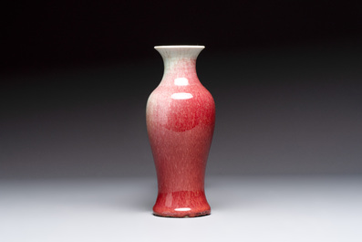 A Chinese langyao-type baluster vase, 19th C.
