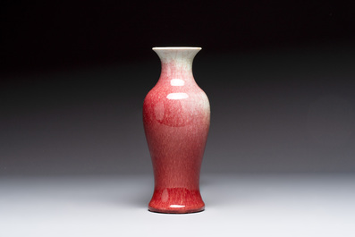 A Chinese langyao-type baluster vase, 19th C.