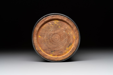 Three Chinese water pipes, two mouth pieces and a cloisonn&eacute; opium box and cover, 19th C.