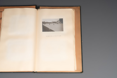 A photo album with sights and landmarks in China by staff of the Belgian Embassy, 20th C.