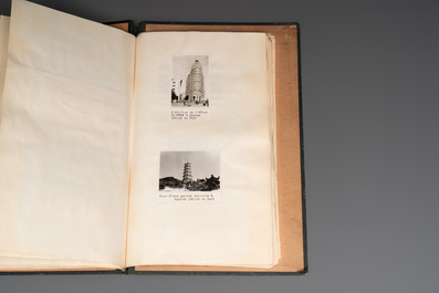 A photo album with sights and landmarks in China by staff of the Belgian Embassy, 20th C.