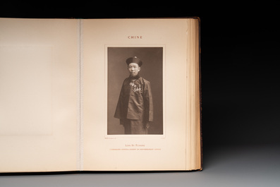 A commemorative book for foreign participators of the Brussels International Exhibition, dated 1910