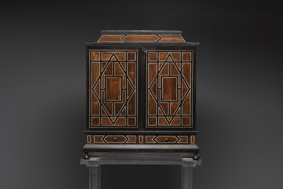 A fine Italian tortoiseshell- and ebony-veneered cabinet, Florence, 17th C.