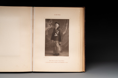 A commemorative book for foreign participators of the Brussels International Exhibition, dated 1910
