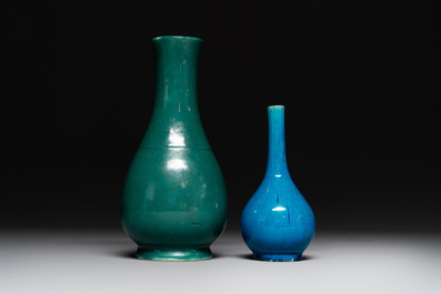 Four Chinese monochrome wares, Yongzheng mark, 19/20th C.