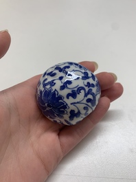 Nine Chinese blue and white wares, Kangxi and later