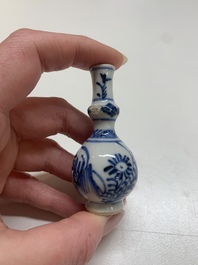 Nine Chinese blue and white wares, Kangxi and later
