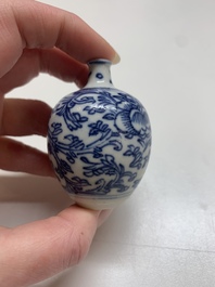Nine Chinese blue and white wares, Kangxi and later
