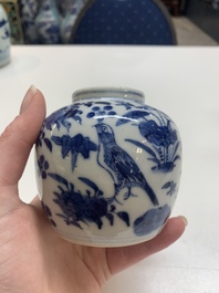 Nine Chinese blue and white wares, Kangxi and later