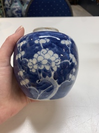 Nine Chinese blue and white wares, Kangxi and later