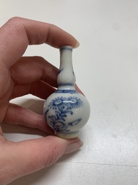 Nine Chinese blue and white wares, Kangxi and later