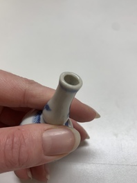Nine Chinese blue and white wares, Kangxi and later