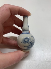 Nine Chinese blue and white wares, Kangxi and later