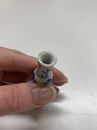 Nine Chinese blue and white wares, Kangxi and later