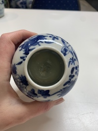 Nine Chinese blue and white wares, Kangxi and later