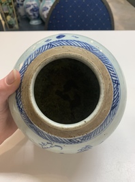 Nine Chinese blue and white wares, Kangxi and later