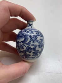 Nine Chinese blue and white wares, Kangxi and later