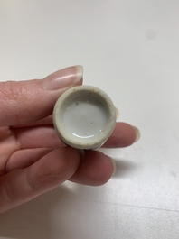 Nine Chinese blue and white wares, Kangxi and later