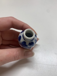 Nine Chinese blue and white wares, Kangxi and later