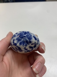 Nine Chinese blue and white wares, Kangxi and later