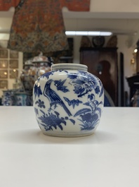 Nine Chinese blue and white wares, Kangxi and later