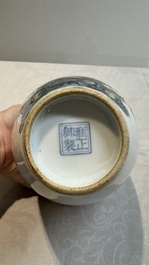 Two Chinese famille rose vases and a wall pocket vase, 19/20th C.