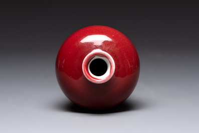 A Chinese sang-de-boeuf 'meiping' vase, 20th C.