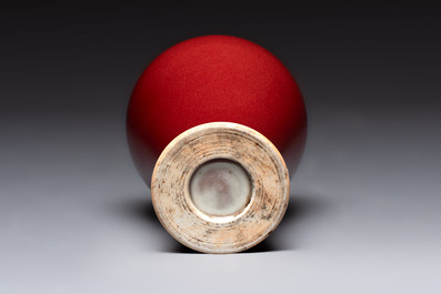 A Chinese sang-de-boeuf 'meiping' vase, 20th C.