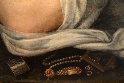 Workshop of Frans Floris (1519/20-1570): 'Suzanna and the elders', oil on panel, 16th C.