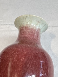 A Chinese langyao-type baluster vase, 19th C.