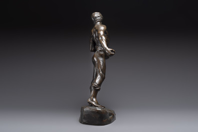 Jef Lambeaux (1852-1908), 'The Sower', sculpture in bronze, 19/20th C.