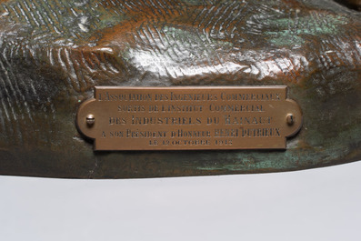Jef Lambeaux (1852-1908), 'The Sower', sculpture in bronze, 19/20th C.