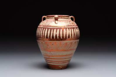 A Hispano-Moresque lustre-glazed vase, Spain, 17th C.