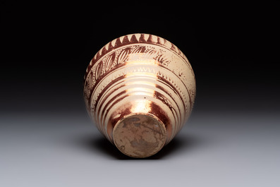 A Hispano-Moresque lustre-glazed vase, Spain, 17th C.