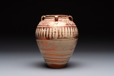 A Hispano-Moresque lustre-glazed vase, Spain, 17th C.