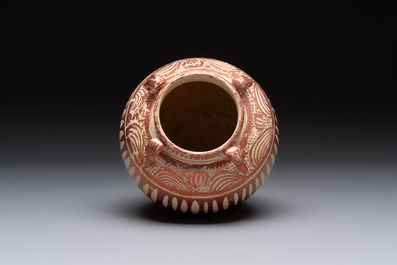 A Hispano-Moresque lustre-glazed vase, Spain, 17th C.