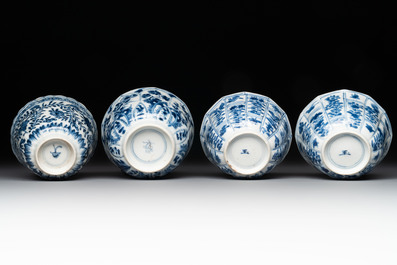 17 Chinese blue, white and Imari-style white wares, Kangxi/Yongzheng