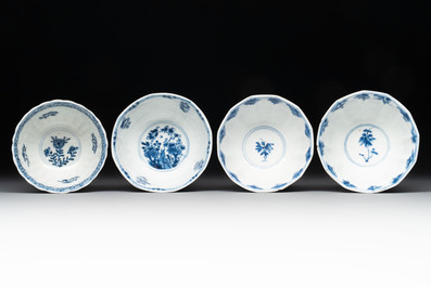 17 Chinese blue, white and Imari-style white wares, Kangxi/Yongzheng