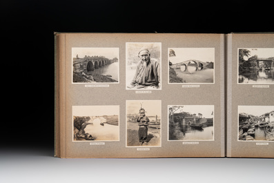 A photo album with sights, landmarks and people of Shanghai, 19/20th C.