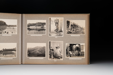 A photo album with sights, landmarks and people of Shanghai, 19/20th C.