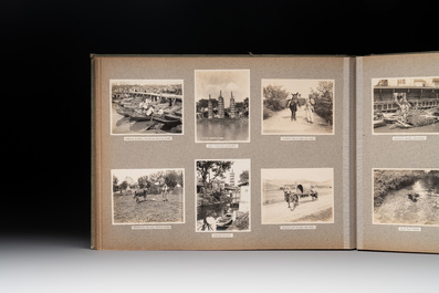 A photo album with sights, landmarks and people of Shanghai, 19/20th C.