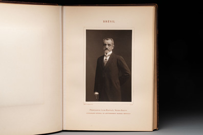 A commemorative book for foreign participators of the Brussels International Exhibition, dated 1910